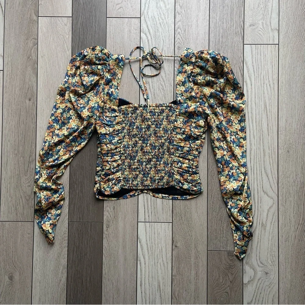Floral Puff Sleeve Top